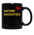 Awesome Like My Daughters 5 Black Coffee Mug - Black
