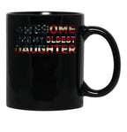 Awesome Like My Oldest Daughter Parents Day Family Black Coffee Mug - Black