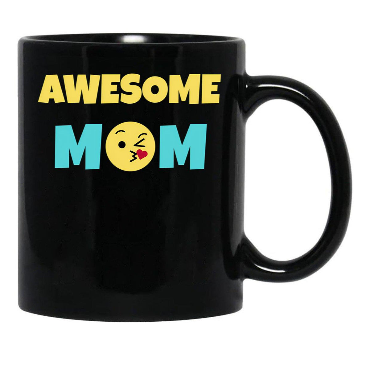 Awesome Mom Gift Black Coffee Mug, Gift Coffee Mug - Black