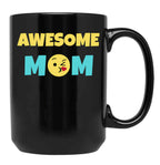 Awesome Mom Gift Black Coffee Mug, Gift Coffee Mug