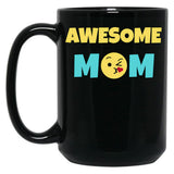 Awesome Mom Gift Black Coffee Mug, Gift Coffee Mug