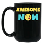 Awesome Mom Gift Black Coffee Mug, Gift Coffee Mug