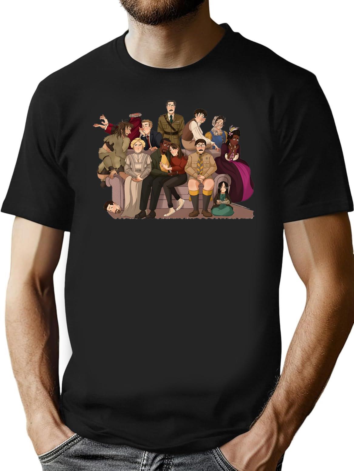 BBC Ghosts My Family Premium Heavyweight Cotton T-Shirt - Black