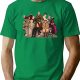 BBC Ghosts My Family Premium Heavyweight Cotton T-Shirt - Green
