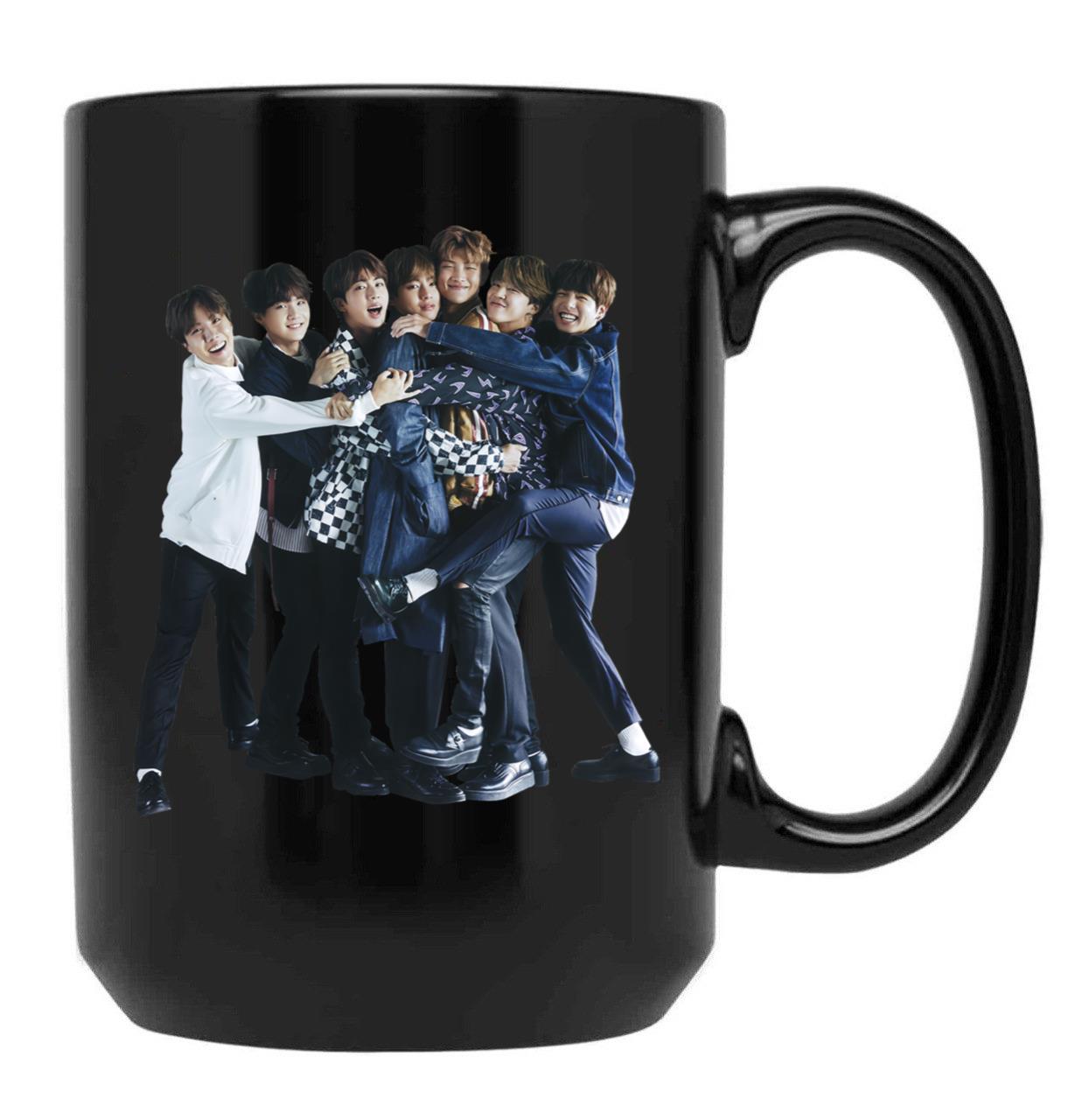 BTS Black Coffee Mug, Gift Coffee Mug