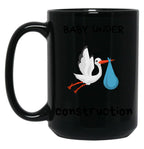 Baby Under Construction Black Coffee Mug, Gift Coffee Mug