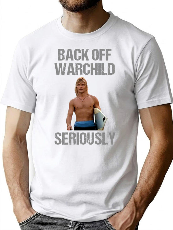 Back Off Warchild Seriously Premium Heavyweight Cotton T-Shirt - White