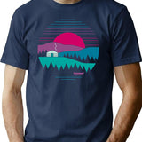 Back To Basics T-Shirt for Men & Women, T-Shirts Graphic Tee - Navy