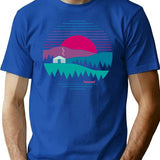 Back To Basics T-Shirt for Men & Women, T-Shirts Graphic Tee - Blue