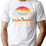 Back To The Mall - Retro 80S Sci Fi Movie T-Shirt for Men & Women, T-Shirts Graphic Tee - White