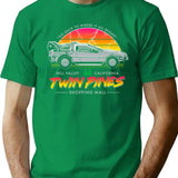 Back To The Mall - Retro 80S Sci Fi Movie T-Shirt for Men & Women, T-Shirts Graphic Tee - Green