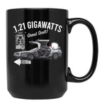Back to The Future 1 Black Coffee Mug, Gift Coffee Mug