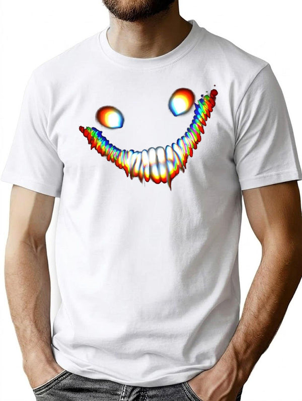 Backroom_S Smiler Premium Heavyweight Cotton T-Shirt - White
