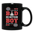 Bad Boy Badminton Boy - Badminton Puns Man Player Sport Funny Shuttlecock Racket Black Coffee Mug, Gift Coffee Mug - Black