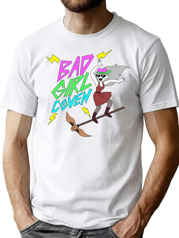 Bad Girl Coven T-Shirt for Men & Women, T-Shirts Graphic Tee - White
