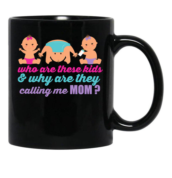 Bad Mom Funny Quote Bad Mom Club Black Coffee Mug, Gift Coffee Mug - Black