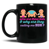 Bad Mom Funny Quote Bad Mom Club Black Coffee Mug, Gift Coffee Mug - Black