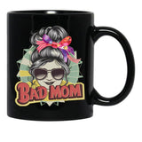 Bad Mom Black Coffee Mug, Gift Coffee Mug - Black