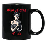 Bad Moms Club Woman With Sunglasses Funny Mothers Day Black Coffee Mug, Gift Coffee Mug - Black