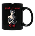 Bad Moms Club Woman With Sunglasses Funny Mothers Day Black Coffee Mug, Gift Coffee Mug - Black