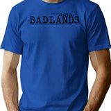 Badlands T-Shirt for Men & Women, T-Shirts Graphic Tee - Blue