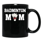 Badminton Mom Mother'S Day Gift Funny Sports Sportive Mom Badminton Gift For Player Mom Badminton Player Gift Badminton Lover Mom Black Coffee Mug, Gift Coffee Mug - Black