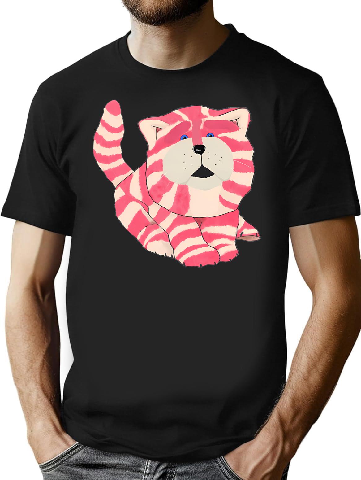 Bagpuss The Cat T-Shirt for Men & Women, T-Shirts Graphic Tee - Black