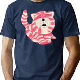 Bagpuss The Cat T-Shirt for Men & Women, T-Shirts Graphic Tee - Navy