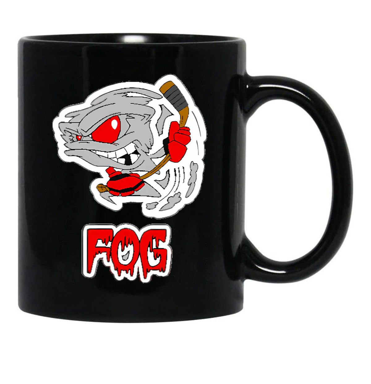 Bakersfield Fog Hockey Black Coffee Mug, Gift Coffee Mug - Black