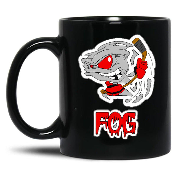 Bakersfield Fog Hockey Black Coffee Mug, Gift Coffee Mug - Black