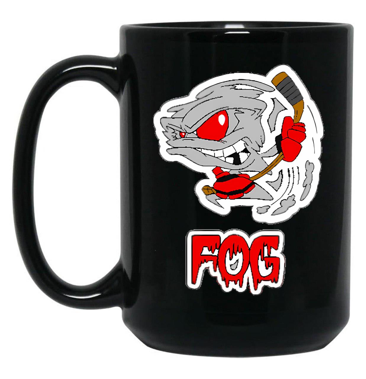 Bakersfield Fog Hockey Black Coffee Mug, Gift Coffee Mug