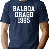 Balboa Drago 1985 T-Shirt for Men & Women, T-Shirts Graphic Tee - Navy
