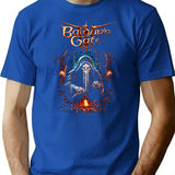 Baldur'S Gate Retro T-Shirt for Men & Women, T-Shirts Graphic Tee - Blue