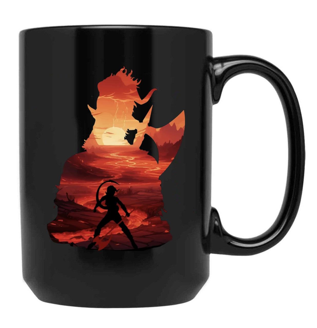 Baldurs Gate 3 - Karlach Negative Illusion Classic Black Coffee Mug, Gift Coffee Mug
