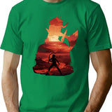 Baldurs Gate 3 - Karlach Negative Illusion Classic Premium Heavyweight Cotton T-Shirt - Green