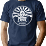 Banzuke Sumo T-Shirt for Men & Women, T-Shirts Graphic Tee - Navy
