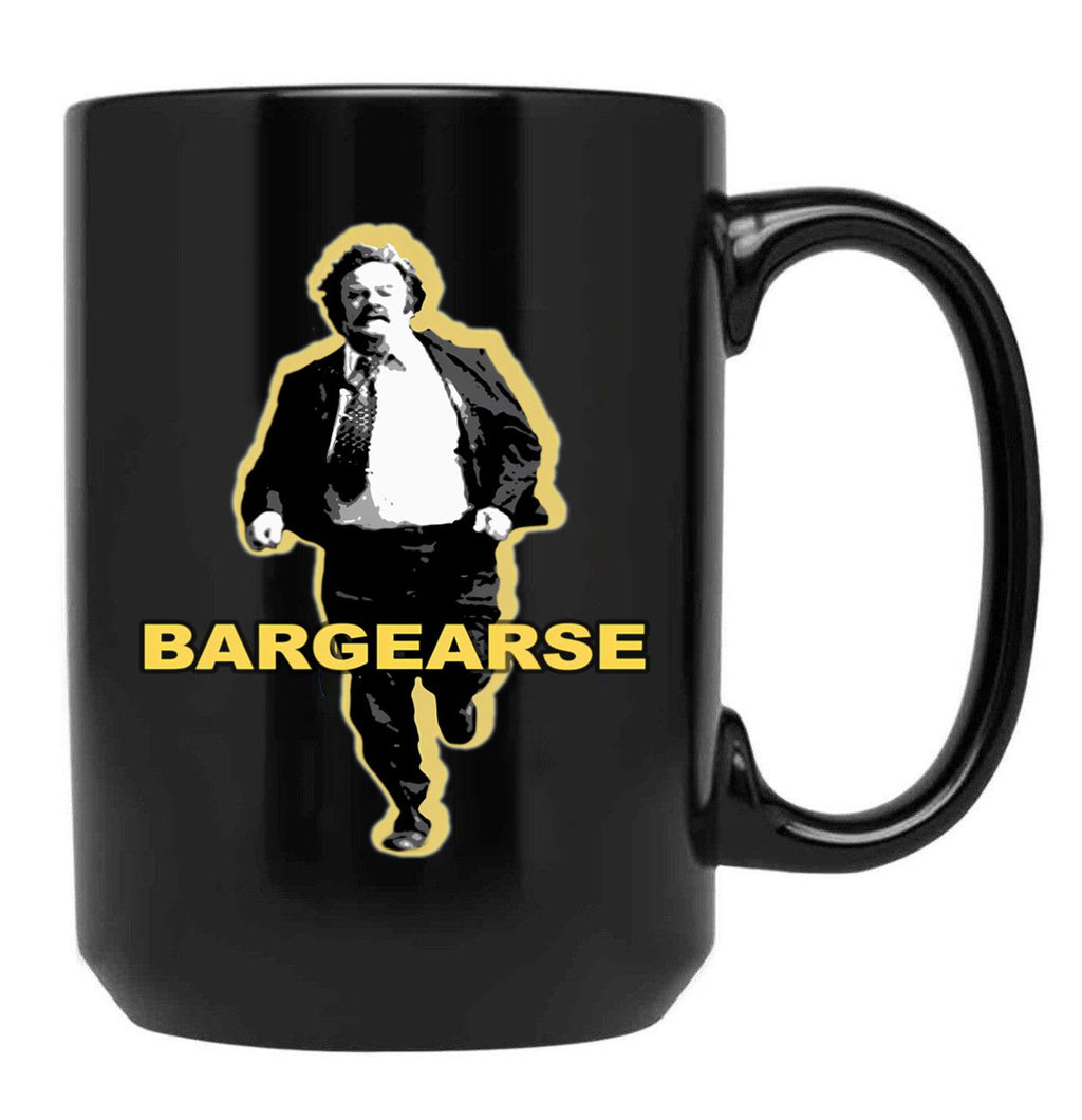 Bargearse Shirt Sticker Mas Perfect Black Coffee Mug, Gift Coffee Mug