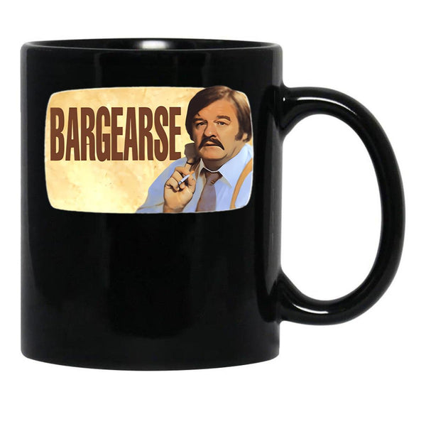 Bargearse Black Coffee Mug, Gift Coffee Mug - Black
