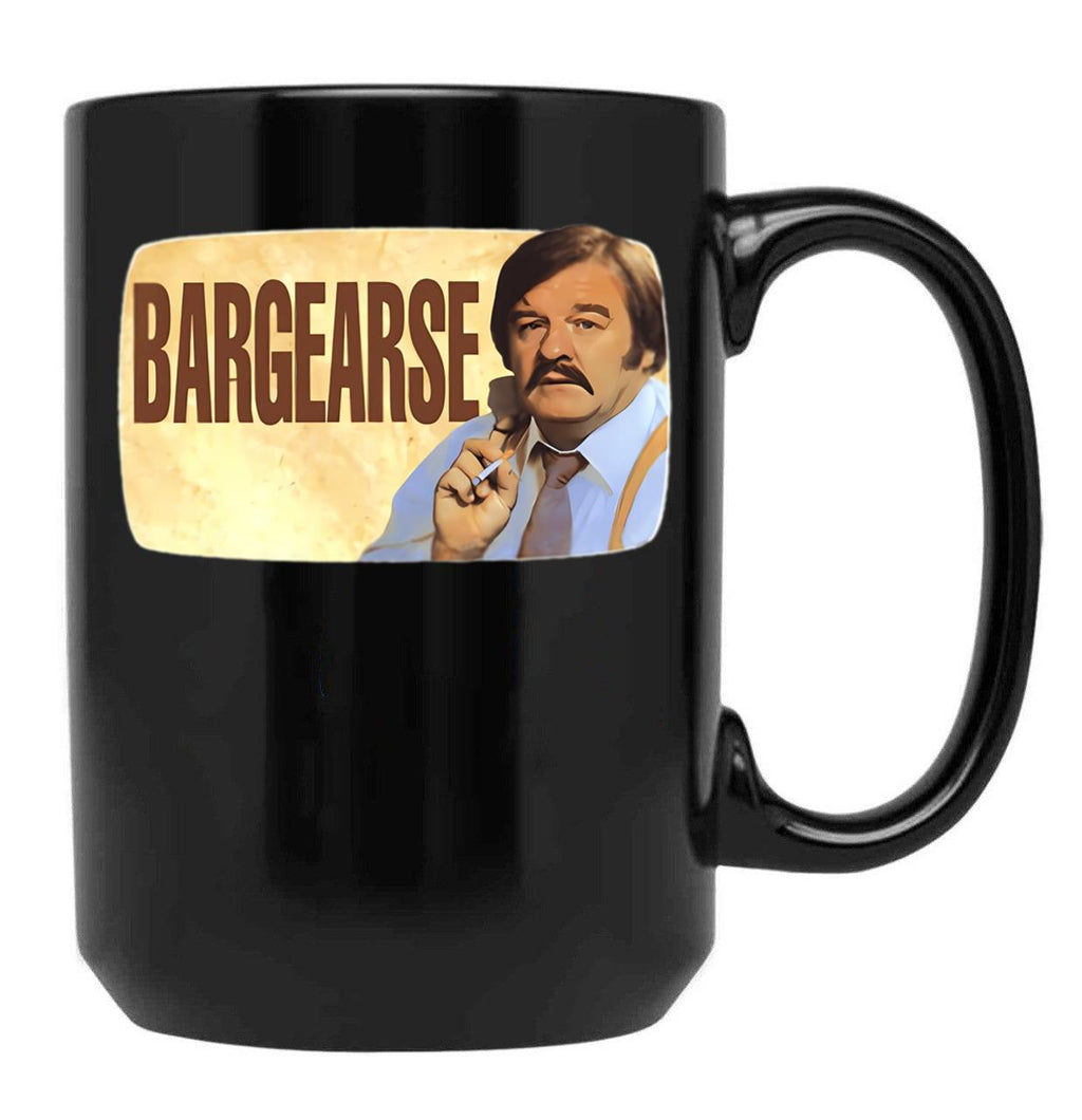 Bargearse Black Coffee Mug, Gift Coffee Mug