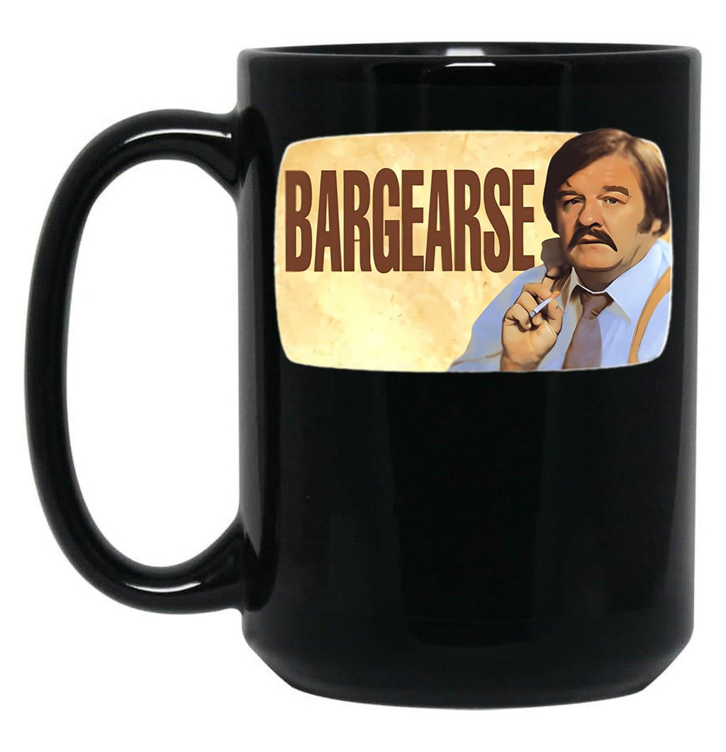 Bargearse Black Coffee Mug, Gift Coffee Mug