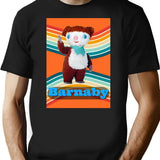 Barnaby Vintage 1970S Design T-Shirt for Men & Women, T-Shirts Graphic Tee - Black
