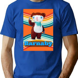 Barnaby Vintage 1970S Design T-Shirt for Men & Women, T-Shirts Graphic Tee - Blue
