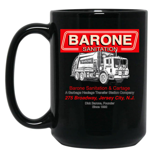 Barone Sanitation Black Coffee Mug, Gift Coffee Mug - Black