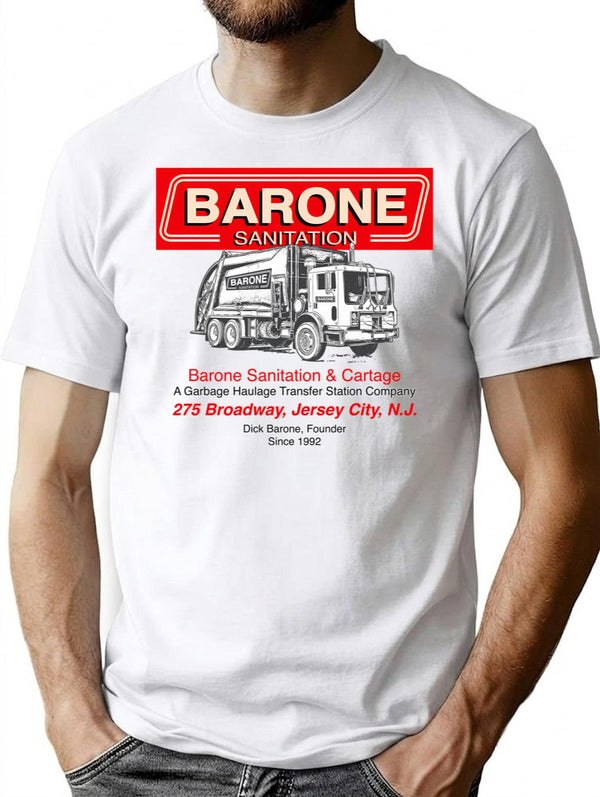 Barone Sanitation Premium Heavyweight Cotton T-Shirt - White