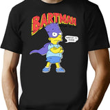 Bartman Distressed Retro 80S Shirt Vintage Look T-Shirt for Men & Women, T-Shirts Graphic Tee - Black