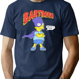 Bartman Distressed Retro 80S Shirt Vintage Look T-Shirt for Men & Women, T-Shirts Graphic Tee - Navy