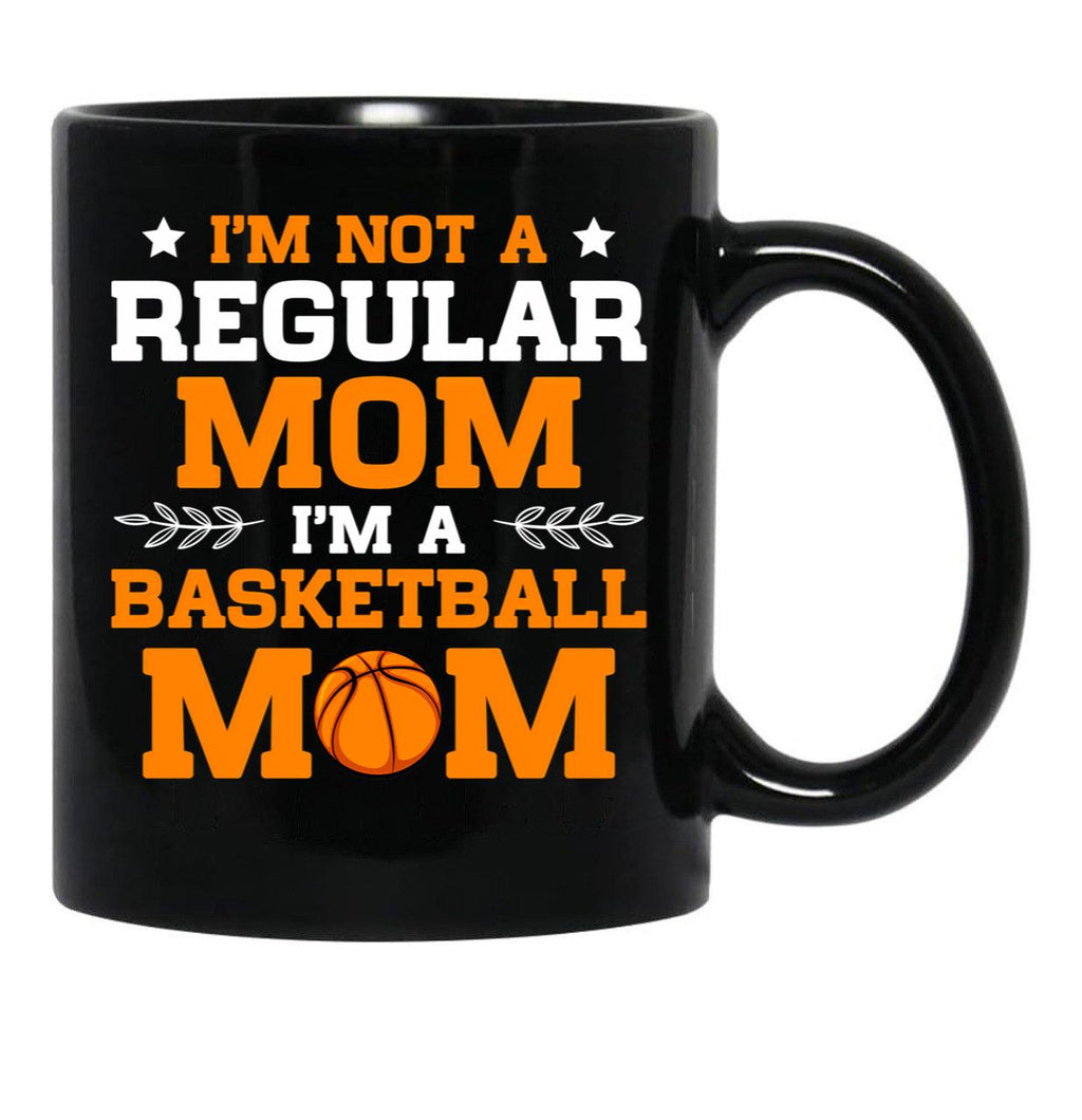 Basketball Mom I'M Not Normal Mom Black Coffee Mug, Gift Coffee Mug - Black