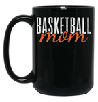 Basketball Mom Mama Black Coffee Mug, Gift Coffee Mug