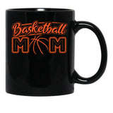 Basketball Mom Mothers Day Gift Ball Mom Black Coffee Mug, Gift Coffee Mug - Black