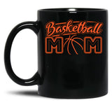 Basketball Mom Mothers Day Gift Ball Mom Black Coffee Mug, Gift Coffee Mug - Black